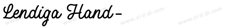 Lendiga Hand字体转换